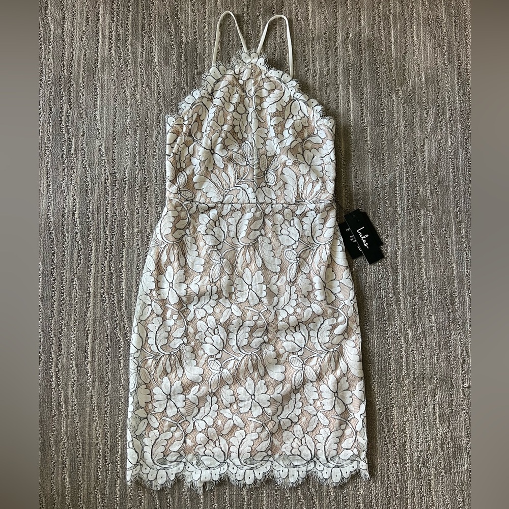 Lulu’s Formal Lace Mini Dress